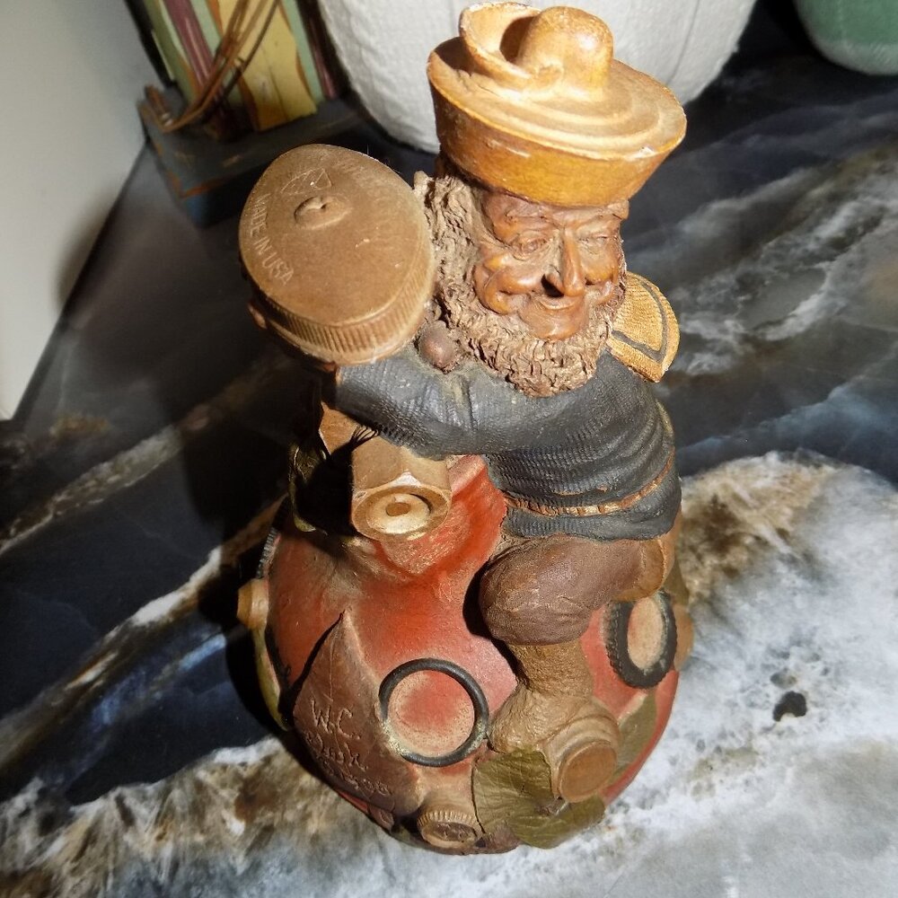 Tom Clark Gnome Figurine Sculpture Elf Signed Carin WC Navy Valve Sailer USN #74